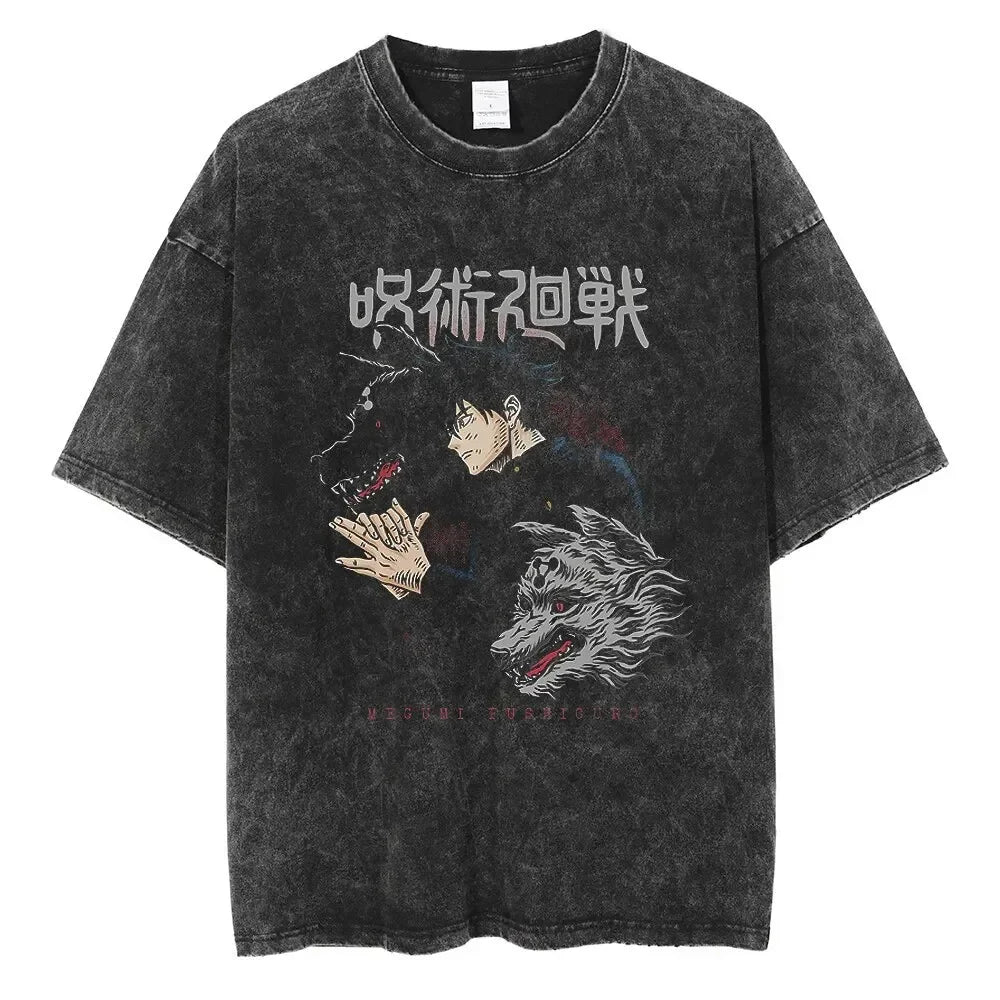Jujutsu Kaisen Oversize Vintage Tshirt