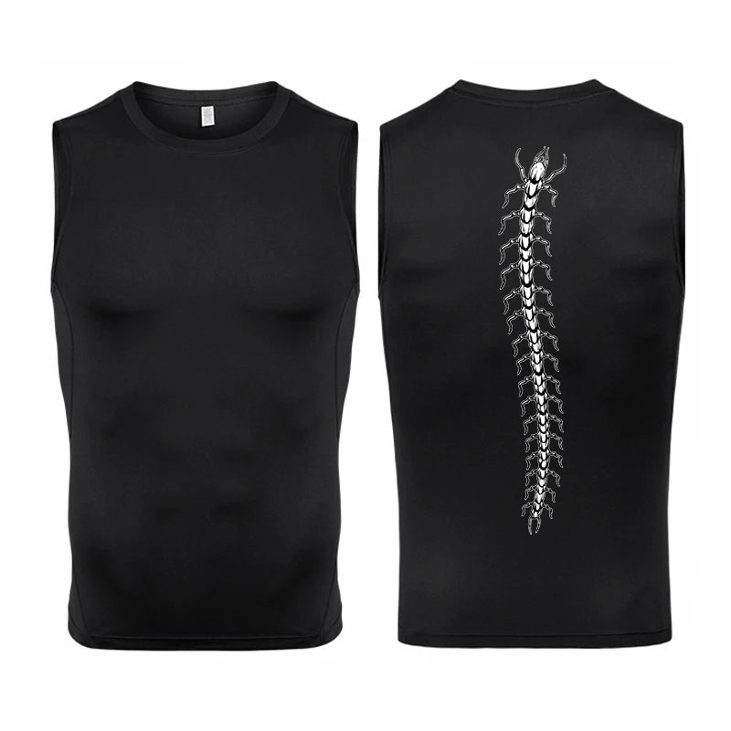 Skull Wings Compression Tank Top