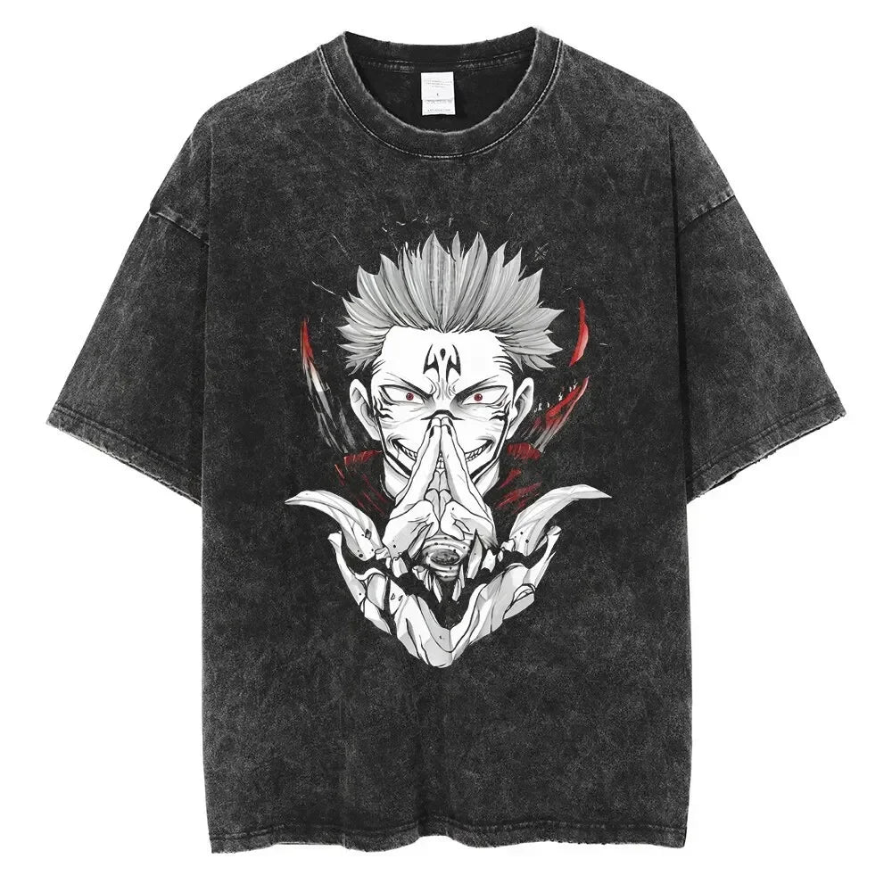 Jujutsu Kaisen Oversize Vintage Tshirt