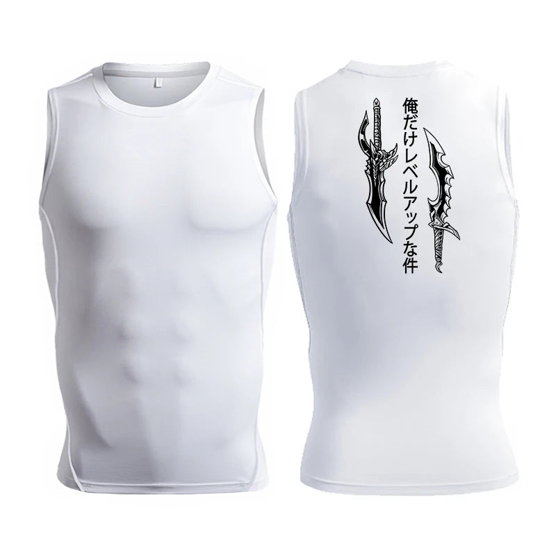Skull Wings Compression Tank Top