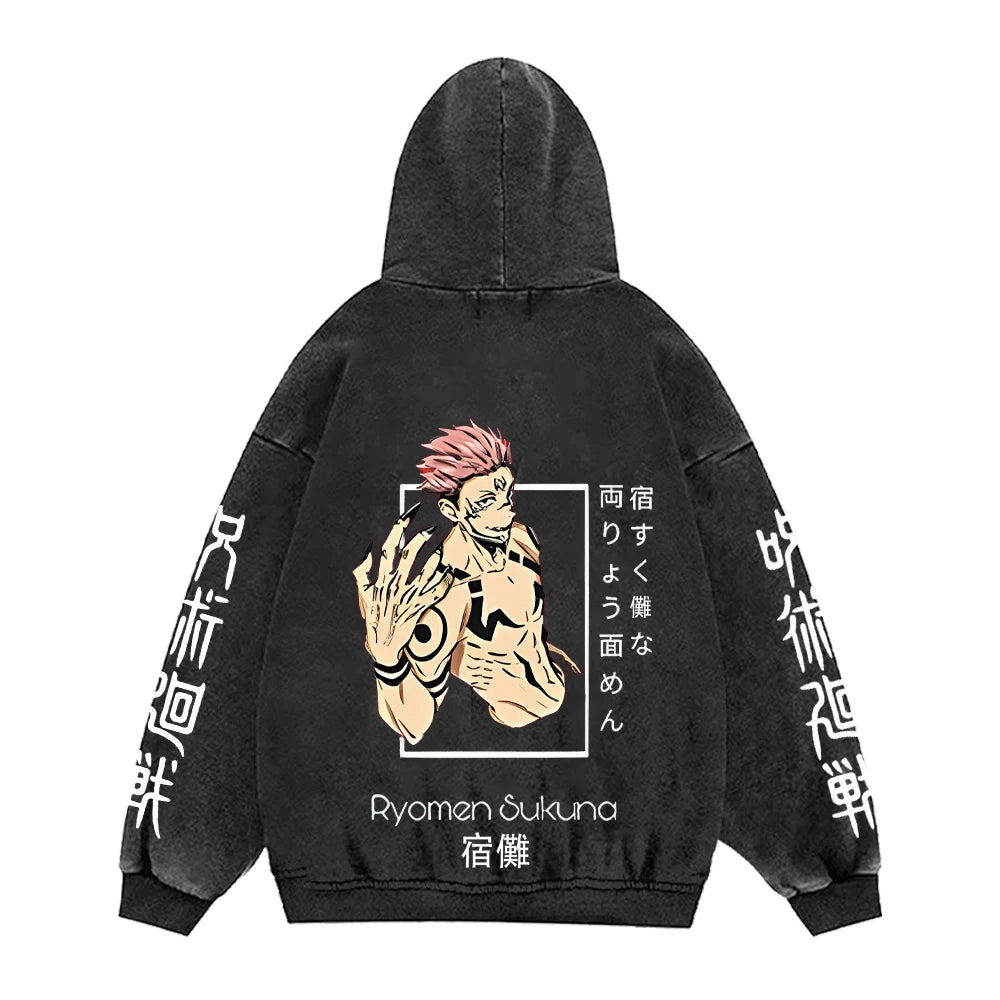 Jujutsu Kaisen Washed Hoodie