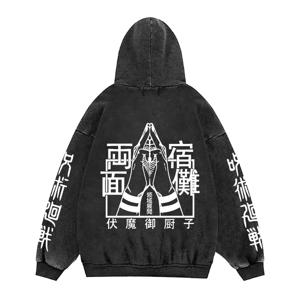Jujutsu Kaisen Washed Hoodie