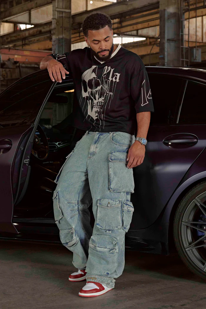 YOUNGLA 4015 - Drippy Skull Jersey