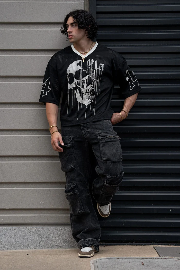 YOUNGLA 4015 - Drippy Skull Jersey