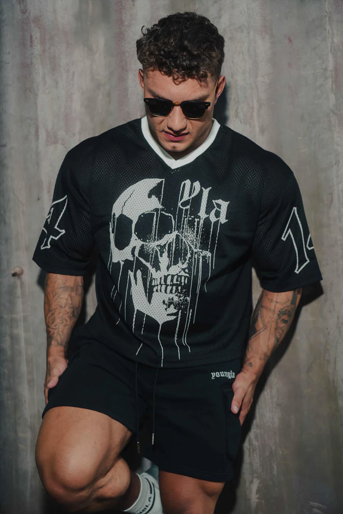 YOUNGLA 4015 - Drippy Skull Jersey