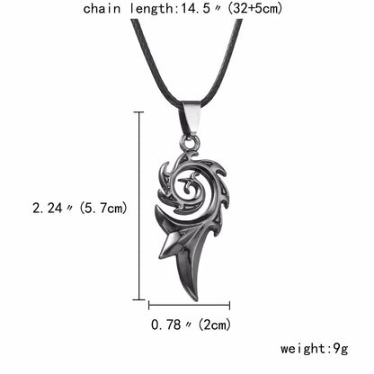 Dragon Flame Metal Necklace