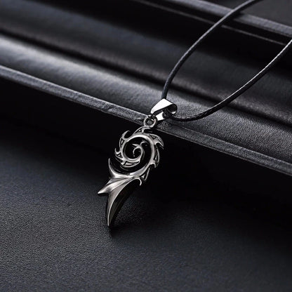 Dragon Flame Metal Necklace