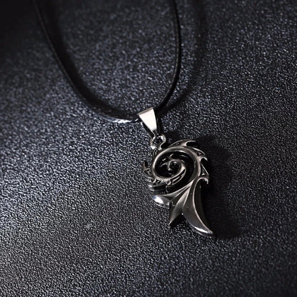 Dragon Flame Metal Necklace