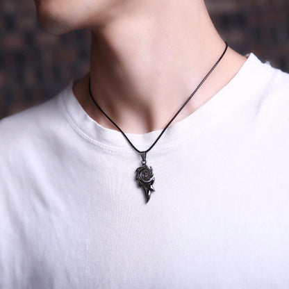 Dragon Flame Metal Necklace