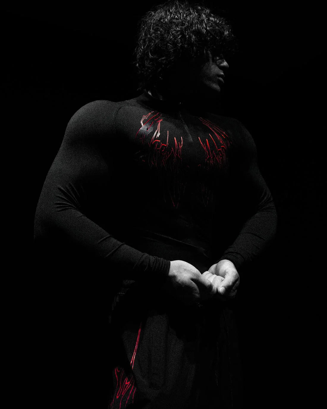 Breathedivinity Black Wolves Club - Compression shirt