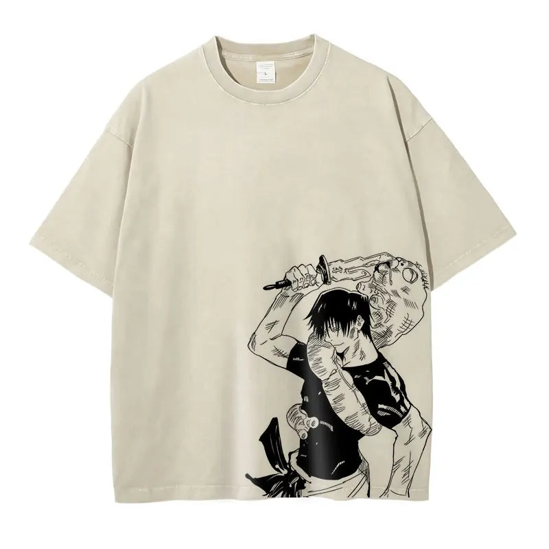 Jujutsu Vintage Washed Oversize T Shirt