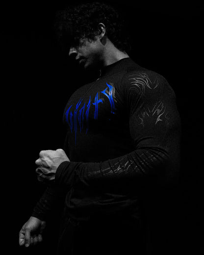 Breathedivinity Black Wolves Club - Compression shirt