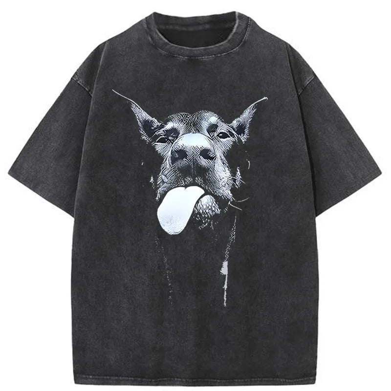 Letter Dog Oversize T-shirt