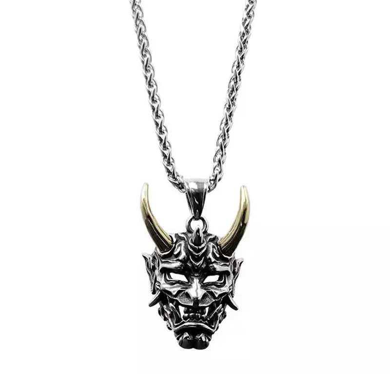 Demon Ghost Mask Necklace