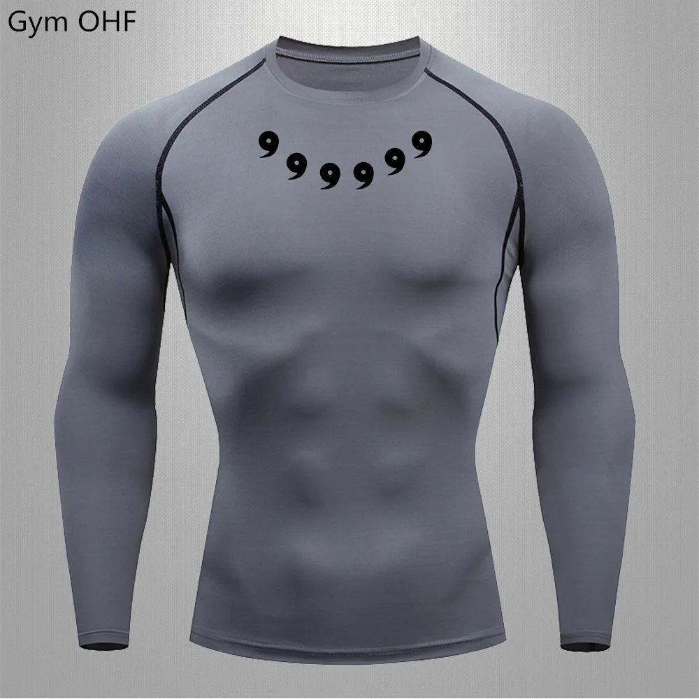 Gym Anime Rash Compression Shirt