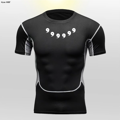 Gym Anime Rash Compression Shirt