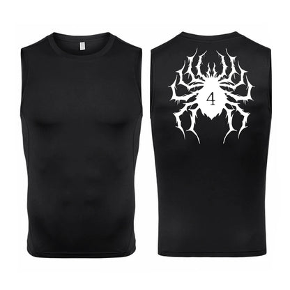 Skull Wings Compression Tank Top