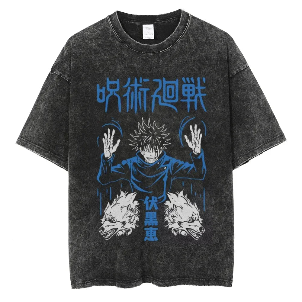 Jujutsu Kaisen Oversize Vintage Tshirt