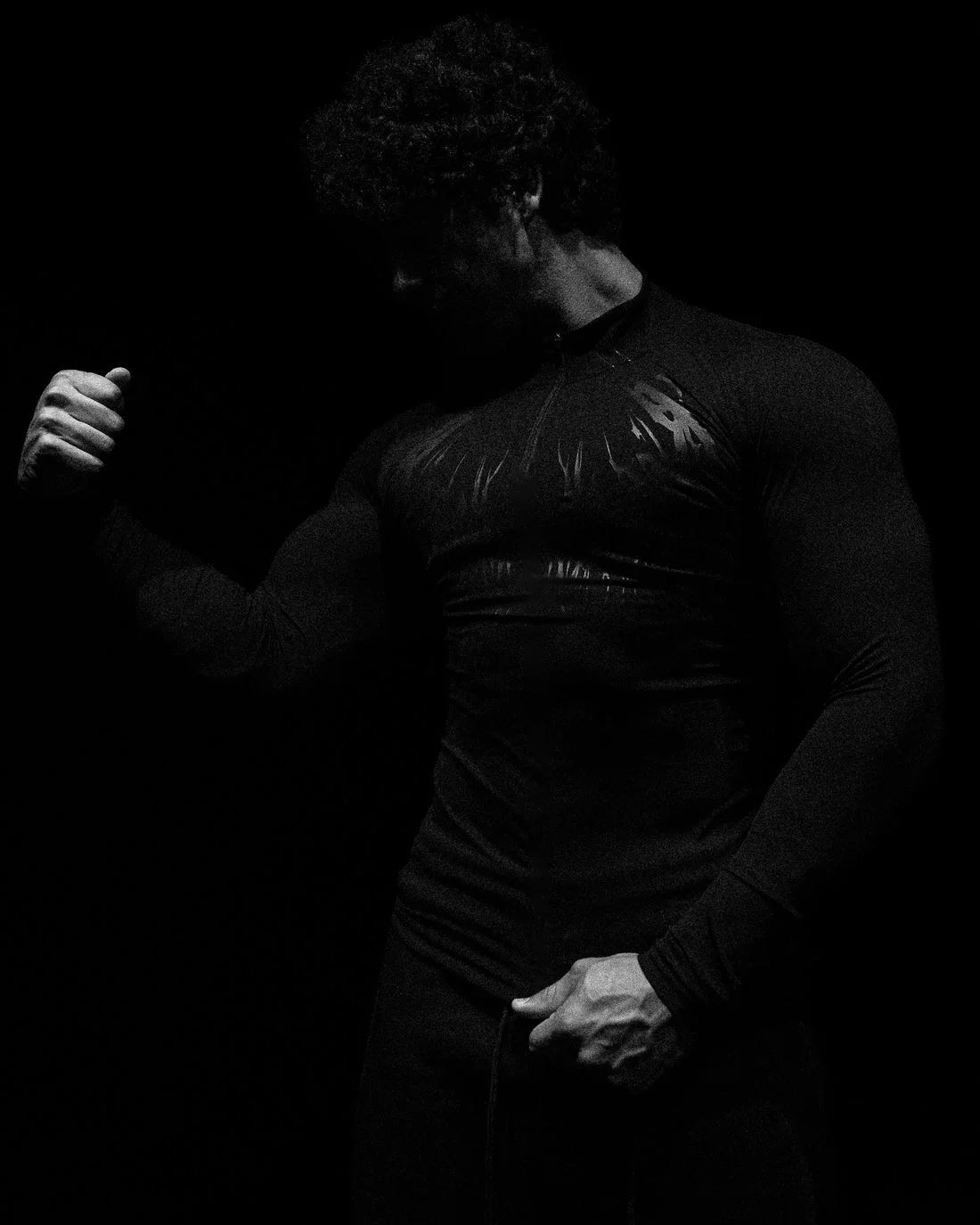Breathedivinity Black Wolves Club - Compression shirt