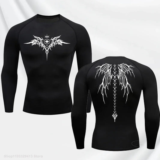 Anime Gym Long Sleeve Compression T-shirt