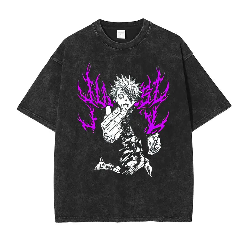 Jujutsu Vintage Washed Oversize T Shirt