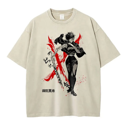 Jujutsu Vintage Washed Oversize T Shirt