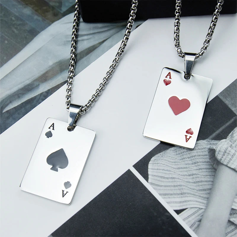 Poker Card Necklace