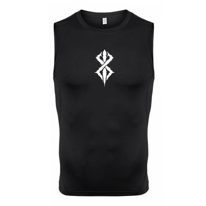 Red Berserker sleeveless compression shirt