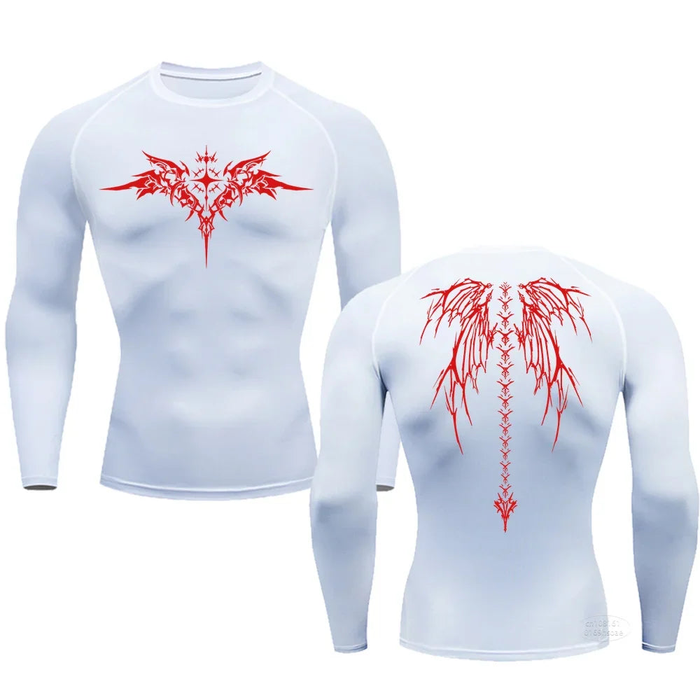 Anime Gym Long Sleeve Compression T-shirt