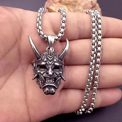 Demon Ghost Mask Necklace