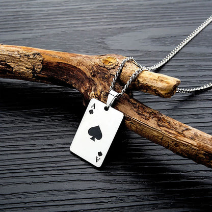 Poker Card Necklace