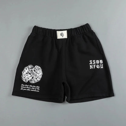 Black Shorts Boxing Wolf