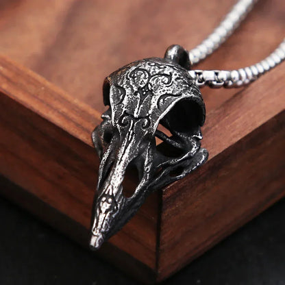 Crow Skull Necklace