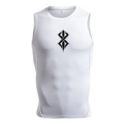 Red Berserker sleeveless compression shirt