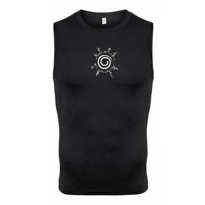 Red Berserker sleeveless compression shirt