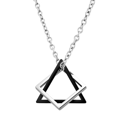 Geometric triangle necklace