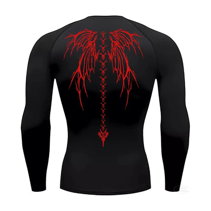 Anime Gym Long Sleeve Compression T-shirt