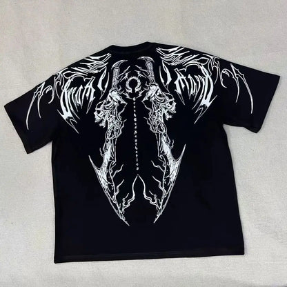 Breathedivinity Skull Fear - Oversize Tshirt