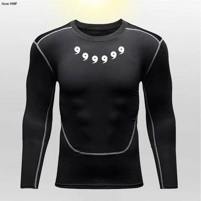 Gym Anime Rash Compression Shirt