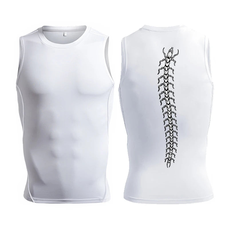 Skull Wings Compression Tank Top