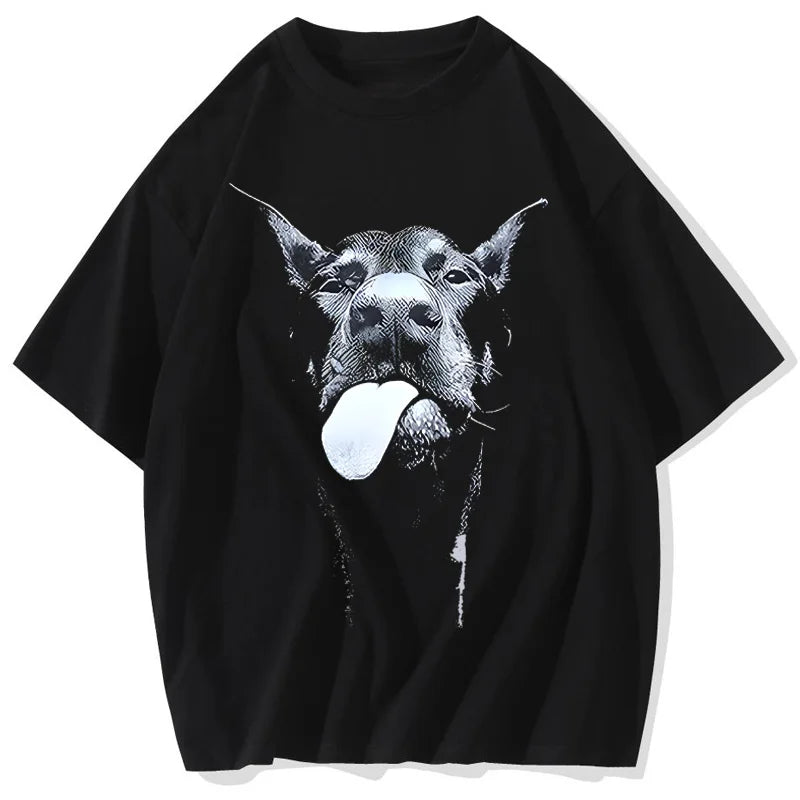 Letter Dog Oversize T-shirt