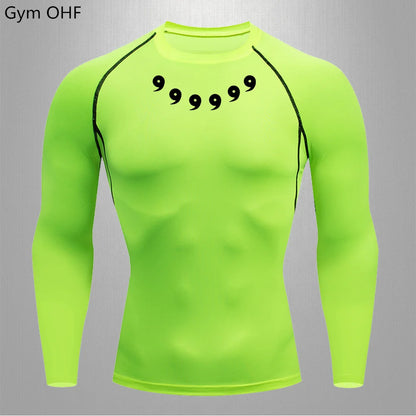 Gym Anime Rash Compression Shirt