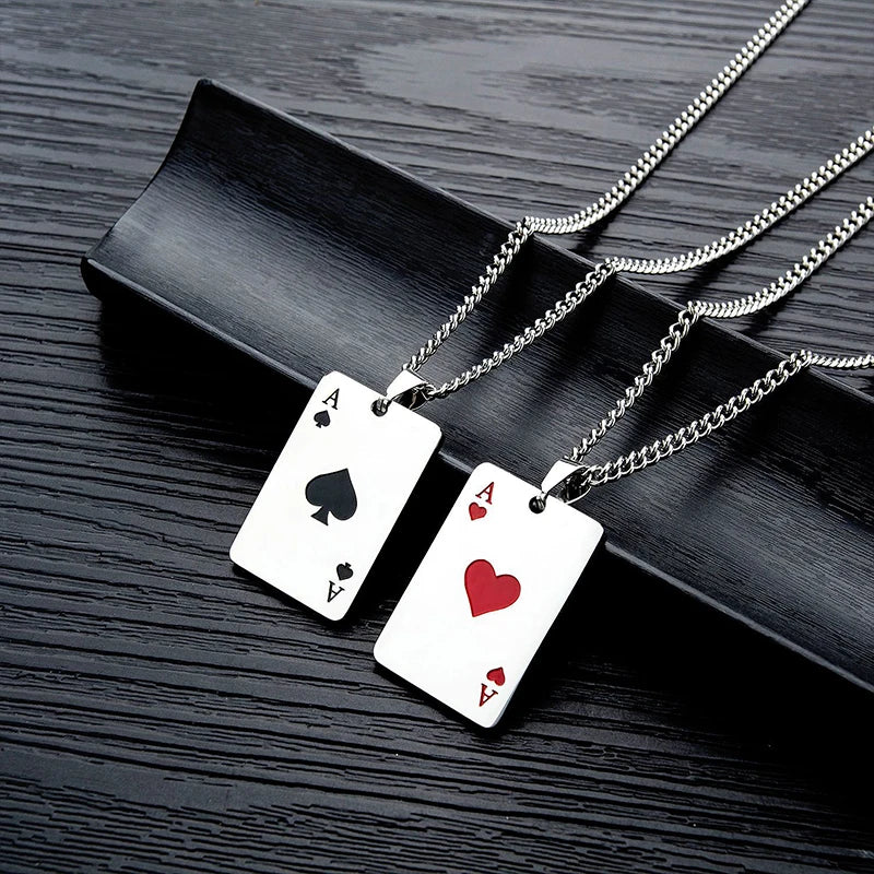 Poker Card Necklace