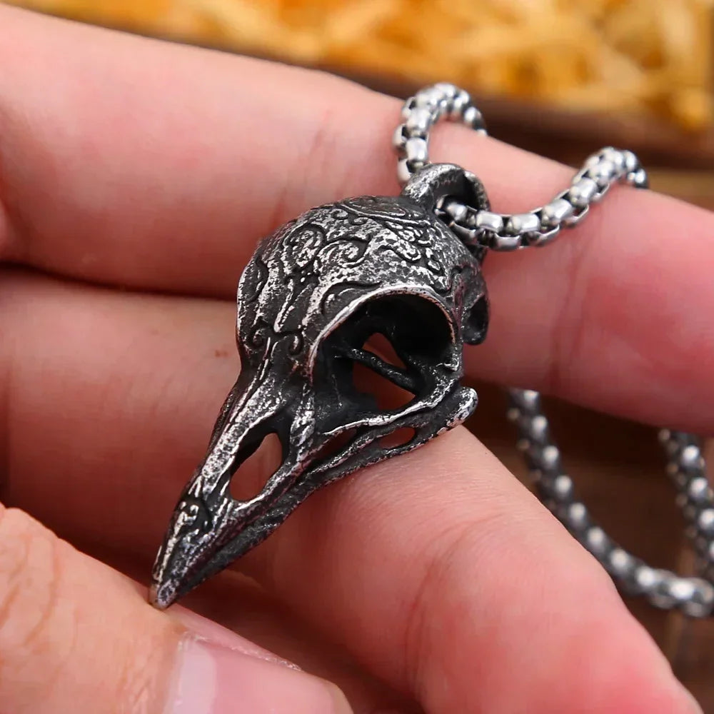 Crow Skull Necklace