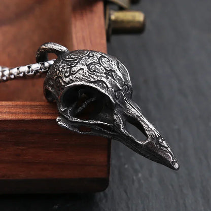 Crow Skull Necklace