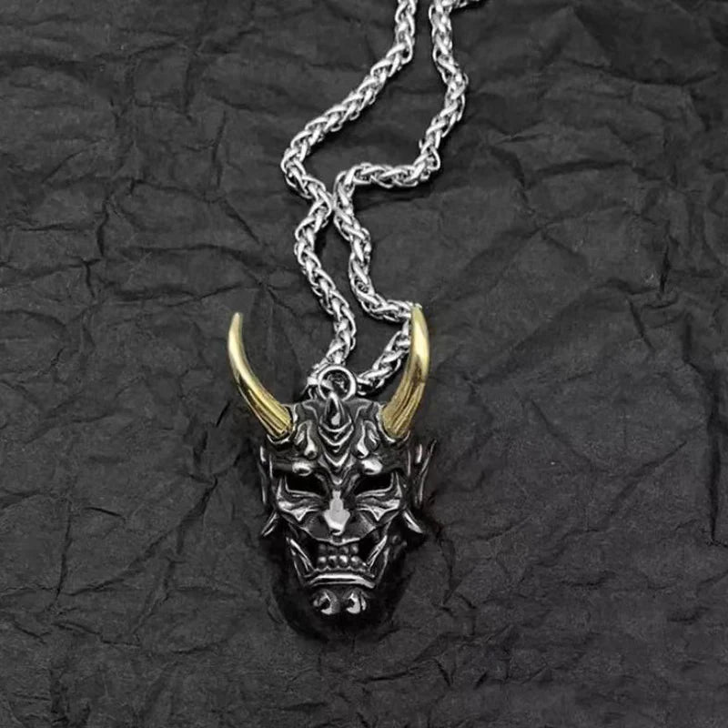 Demon Ghost Mask Necklace