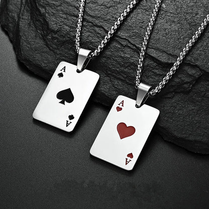 Poker Card Necklace