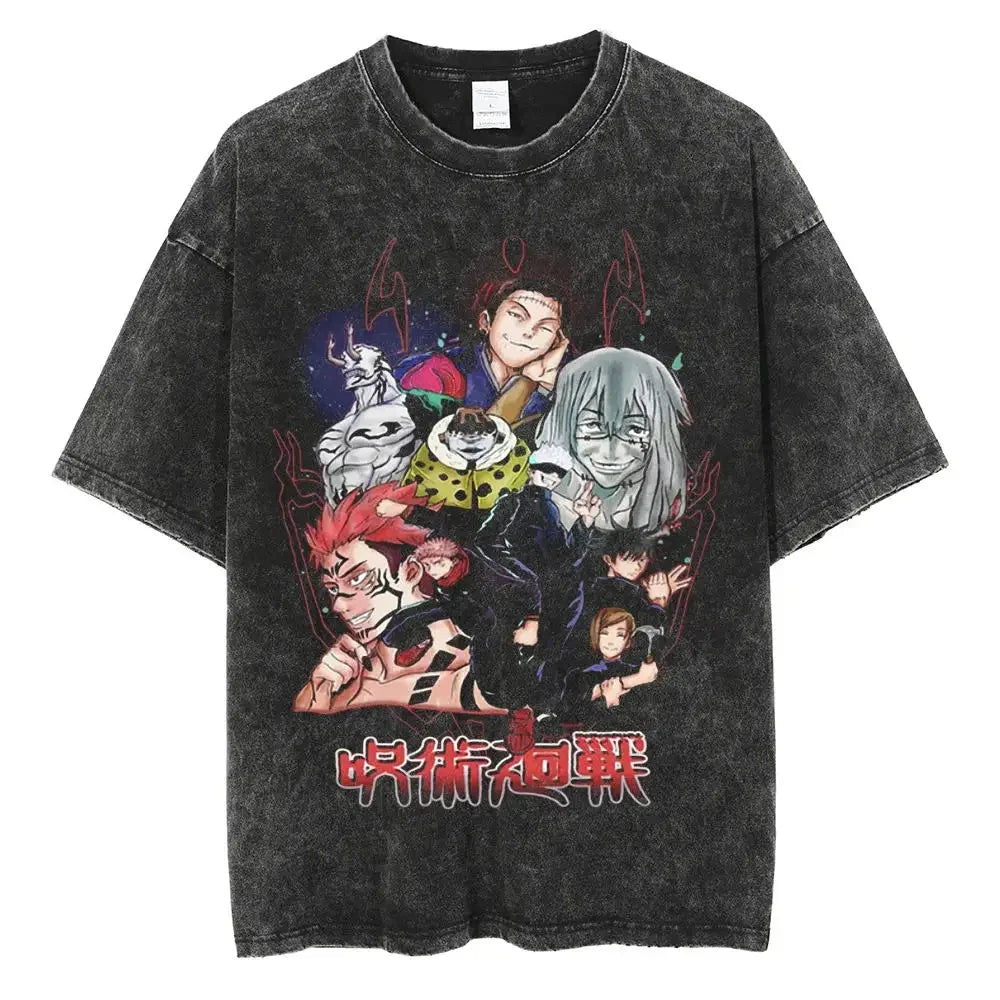 Jujutsu Kaisen Oversize Vintage Tshirt