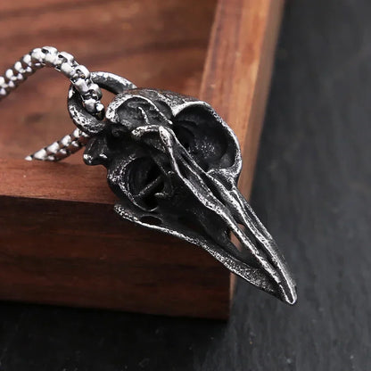 Crow Skull Necklace