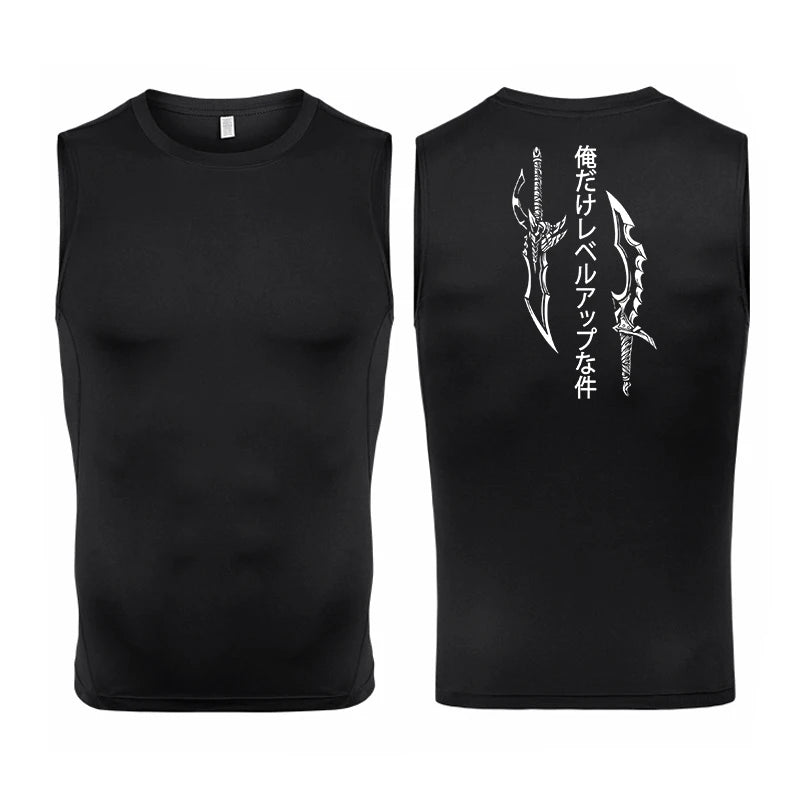 Skull Wings Compression Tank Top